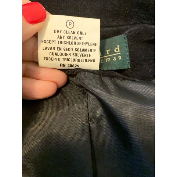 Harve Benard black velour one button blazer size 10 - Picture 4 of 9